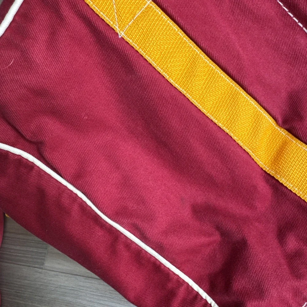 Vintage Man-O-War Cay Norman Albury Sail Makers Tote/Duffle Bag Red/Yellow